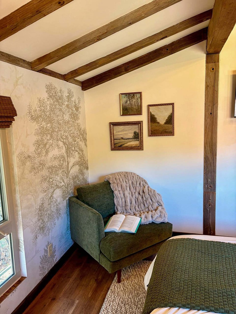 Relax with a book or to watch TV in second floor bedroom.