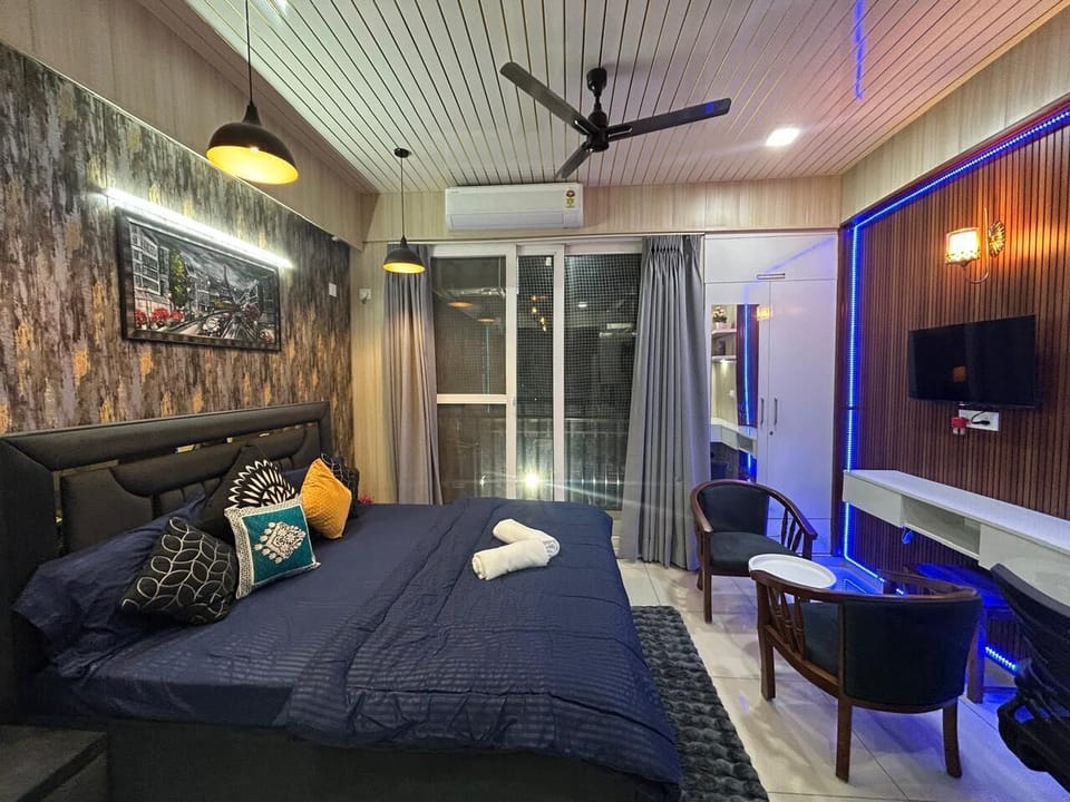 Spacious 1bhk for 6 Guests King & Sofa Beds Zirakpur,chandigarh,mohali,tricity Apartment in Punjab, India