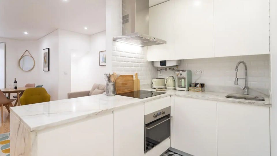 The kitchenette has everything your inner chef will need #homecooking #portugal #pt #lisbon