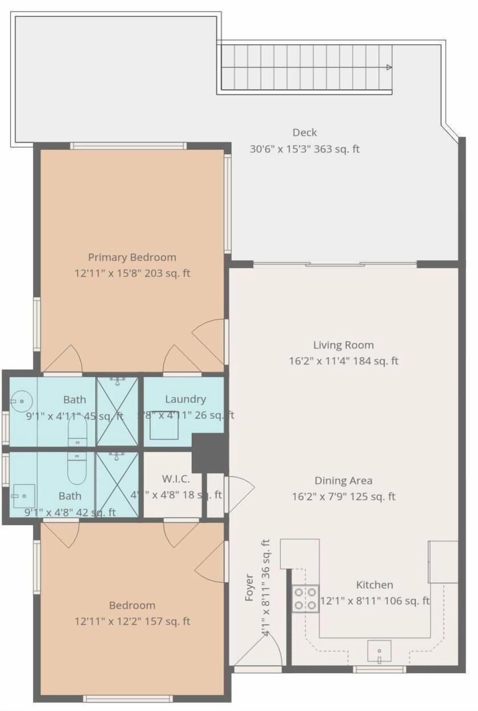House, Multiple Beds (Sea Dunes Nautilus B7) | Floor plan