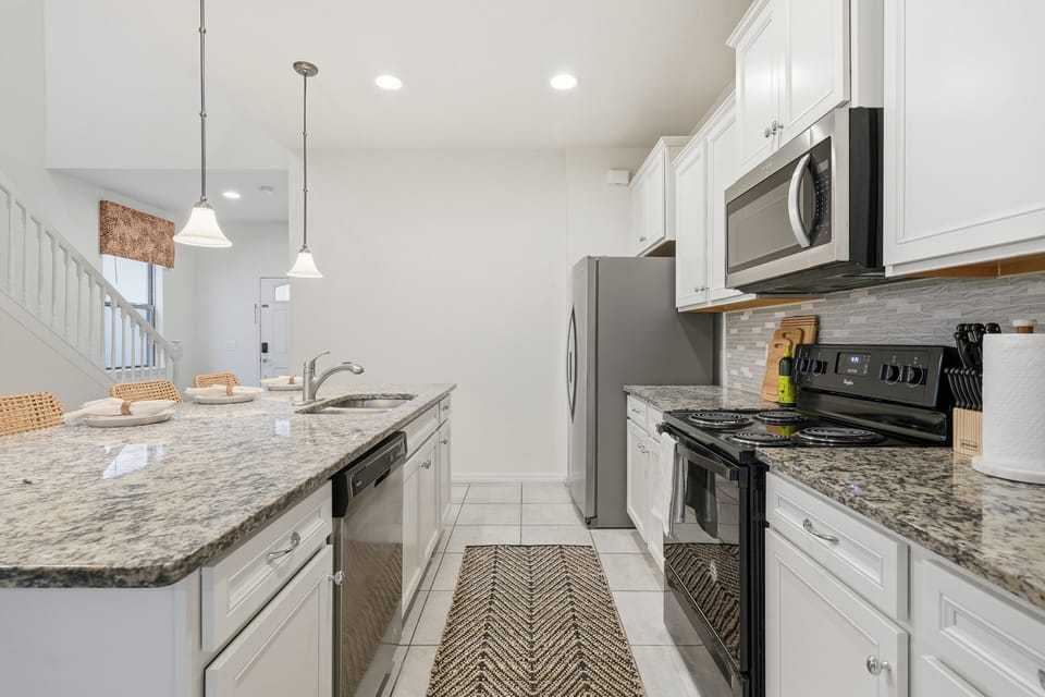 Modern appliances for the fully equipped kitchen