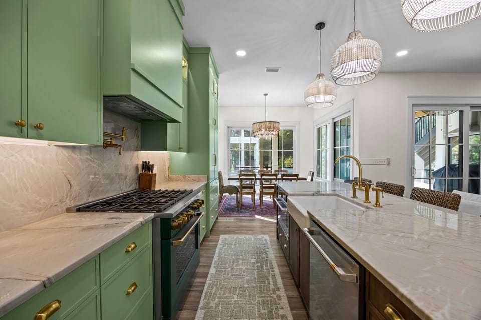Kitchen workspace and prep area