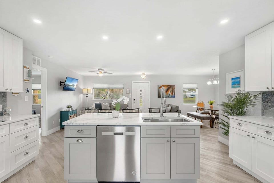 Stunning kitchen island