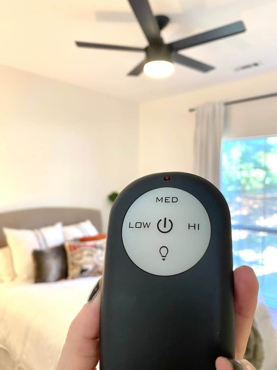 Remote controlled fan settings