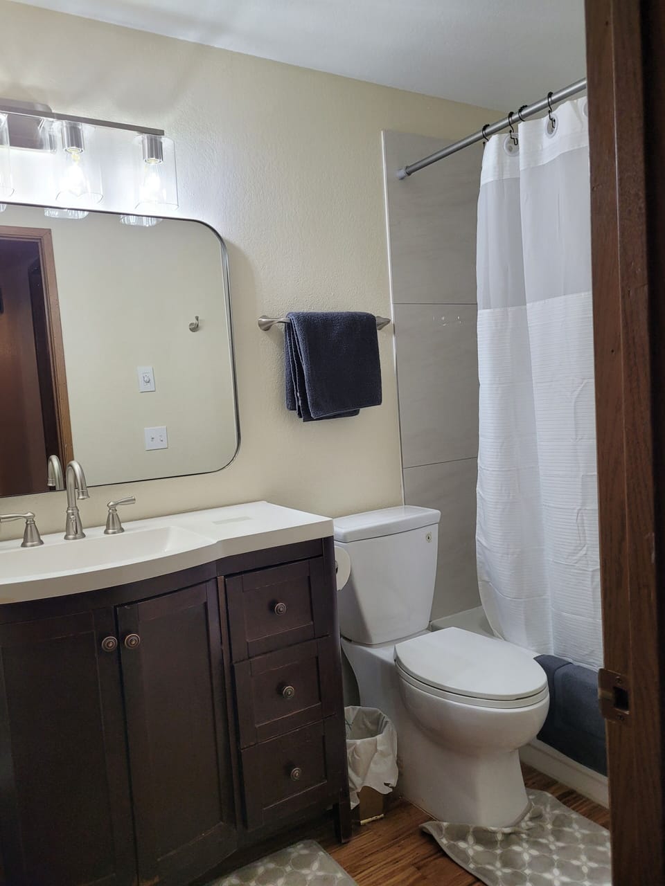 1st bathroom, updated fixtures and newly tiled tub/shower