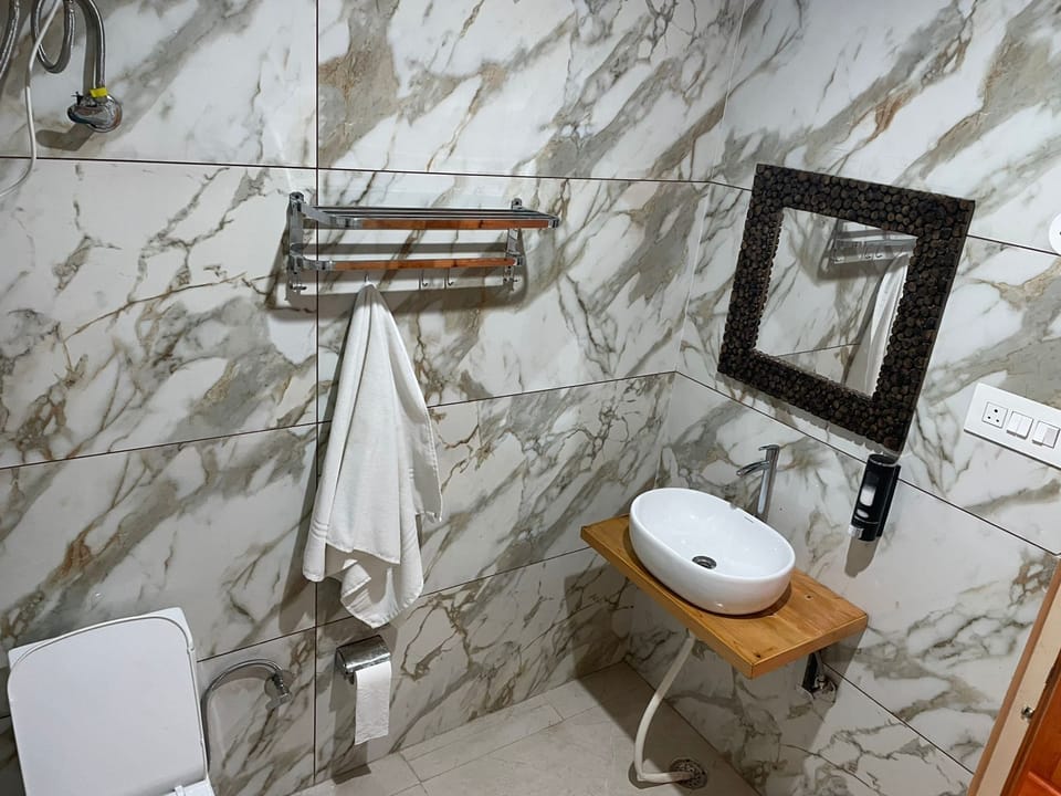 Luxury Room | Bathroom | Shower, towels, soap, shampoo
