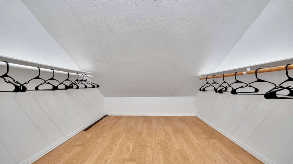 Closet with hangers