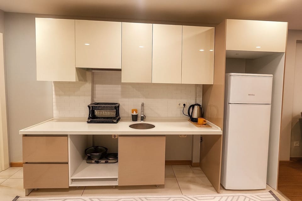 Deluxe Apartment, 1 Bedroom, Sea View | Desk, laptop workspace, free WiFi