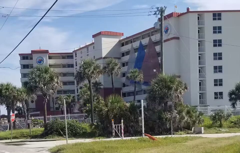 West side of building