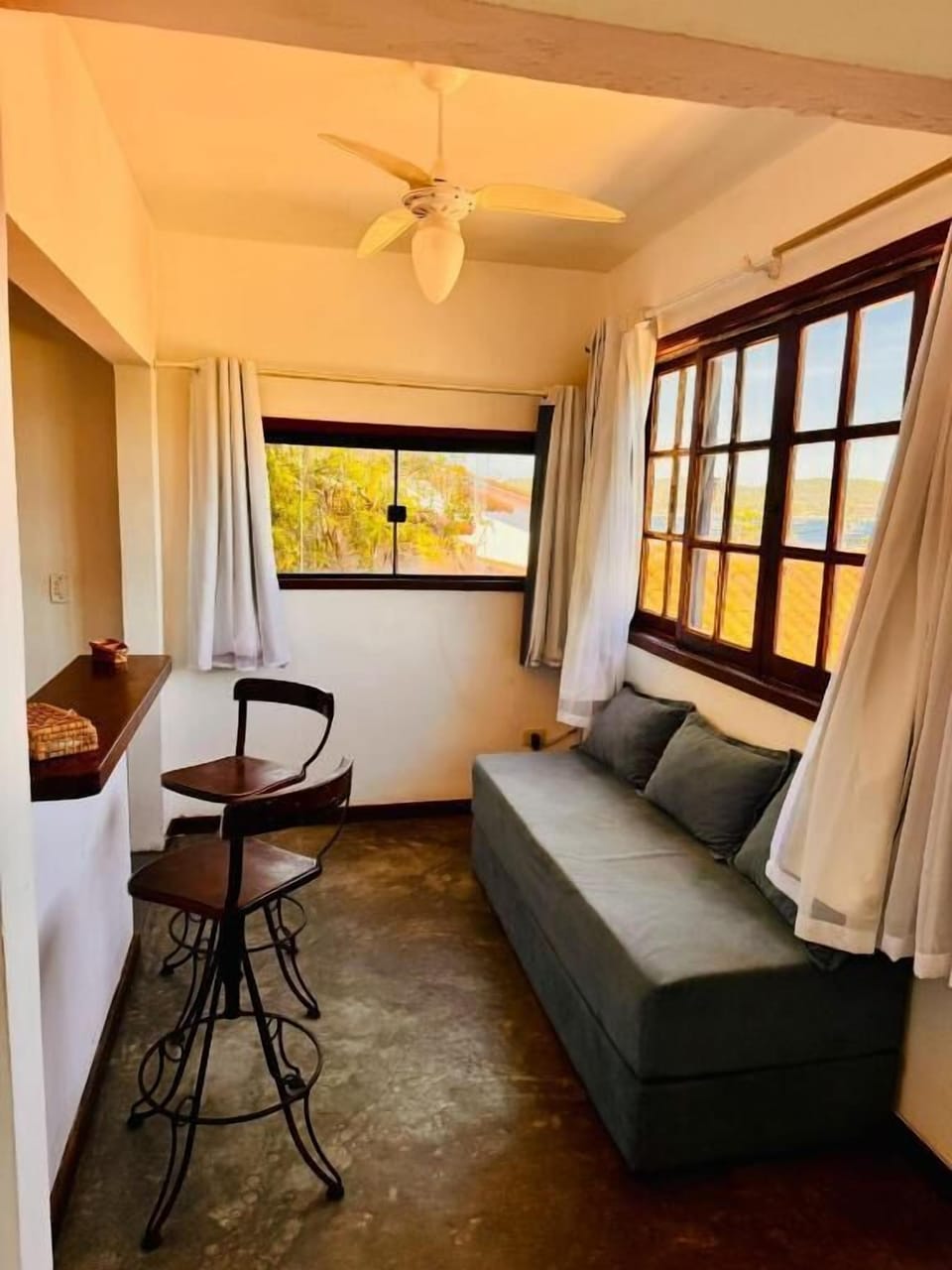 Family Quadruple Room, Ocean View | Living area | TV