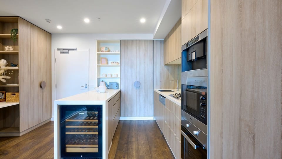 Fully equipped modern kitchen with quality appliances