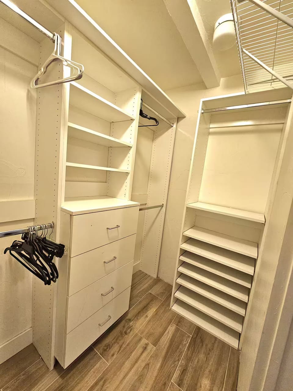Master bedroom walking  closet