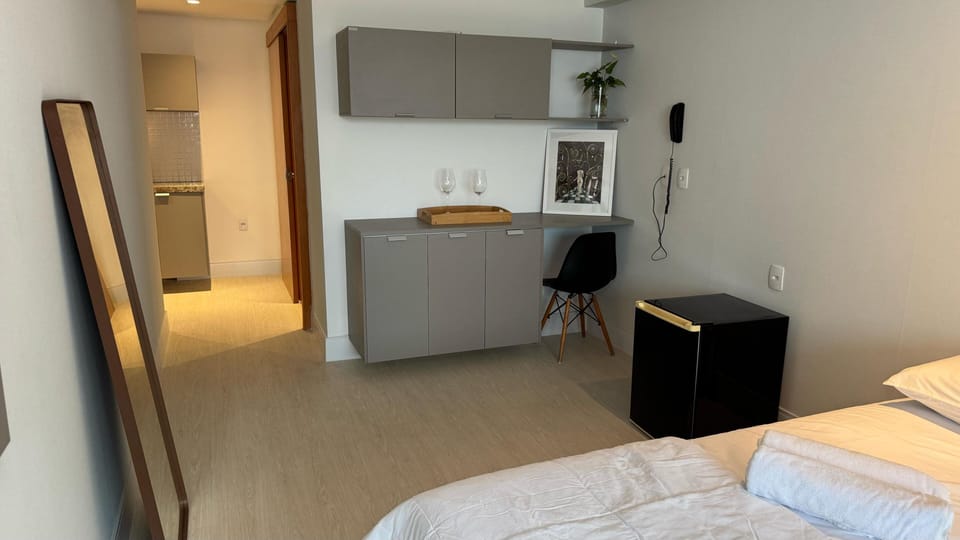 Superior Studio | Individually furnished, desk, laptop workspace, blackout drapes