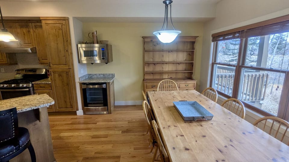 dining area and kitchen