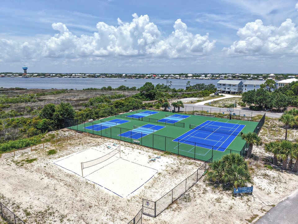 Pickleball, Tennis, Basketball, Corn hole and Volleyball!