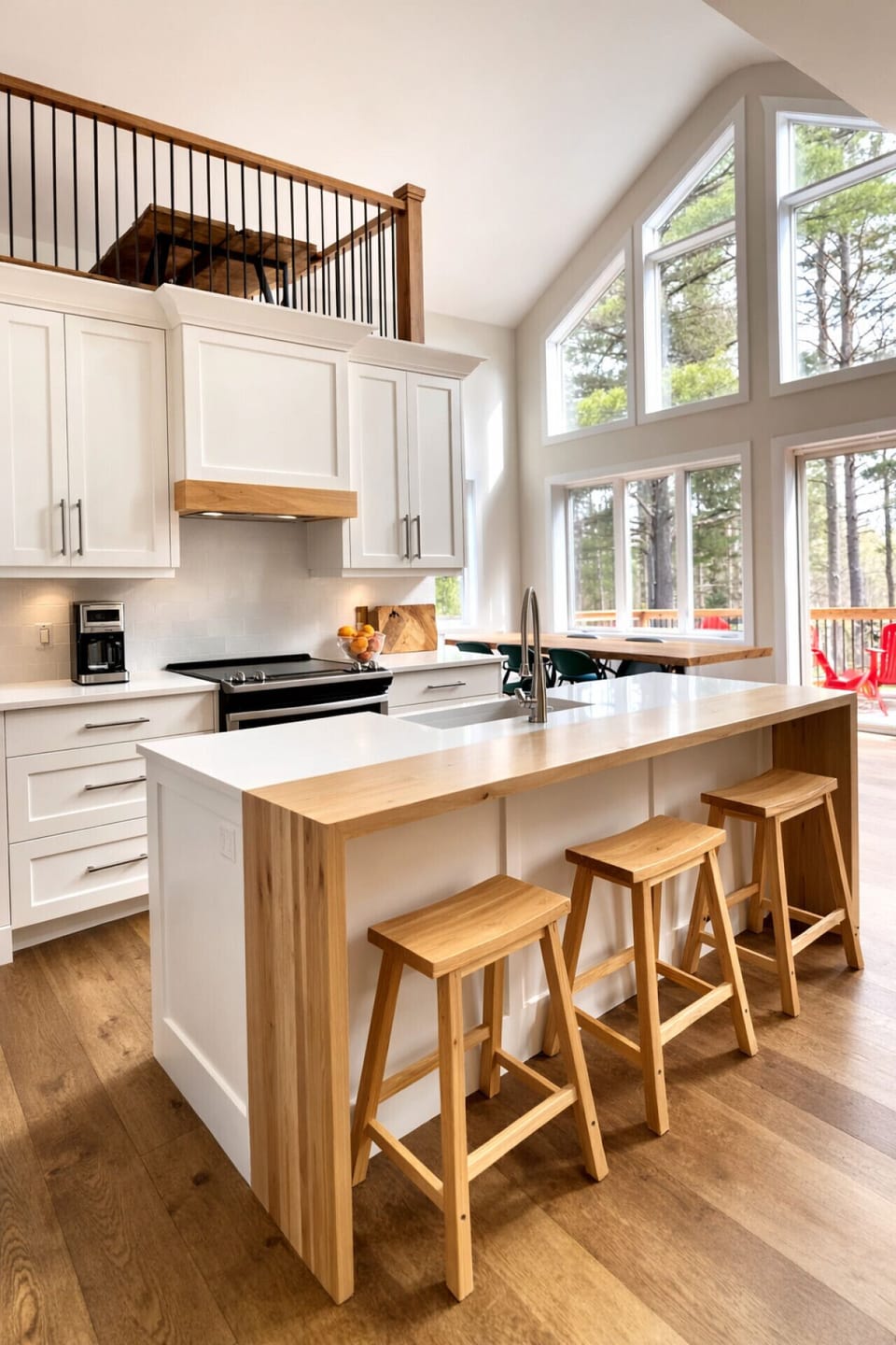 Kitchen Island, with additional 3 seats