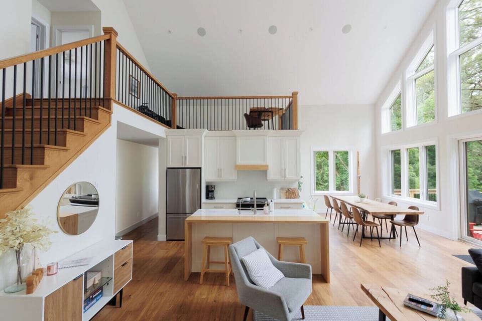 Open concept living, kitchen, and dining area — thoughtfully designed for entertaining and gathering with family and friends.