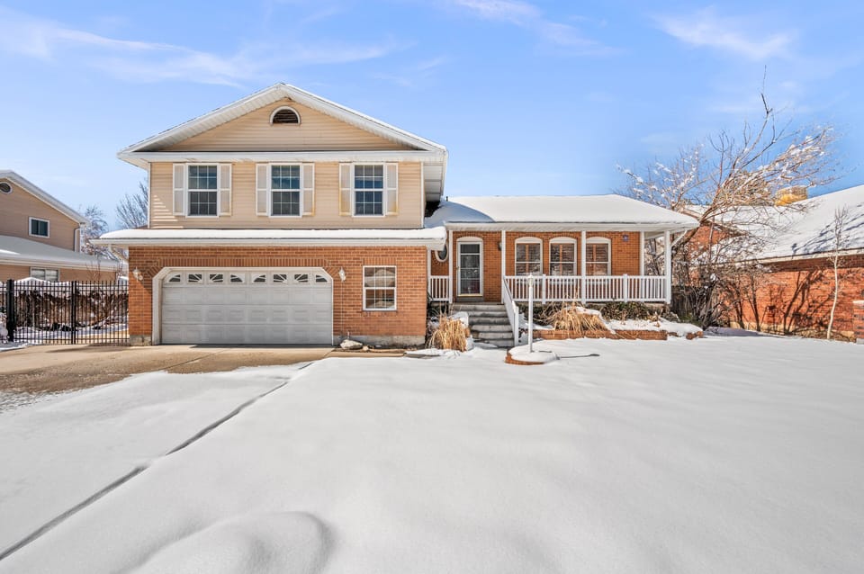 Driveway parking accommodates 3 vehicles with ease.