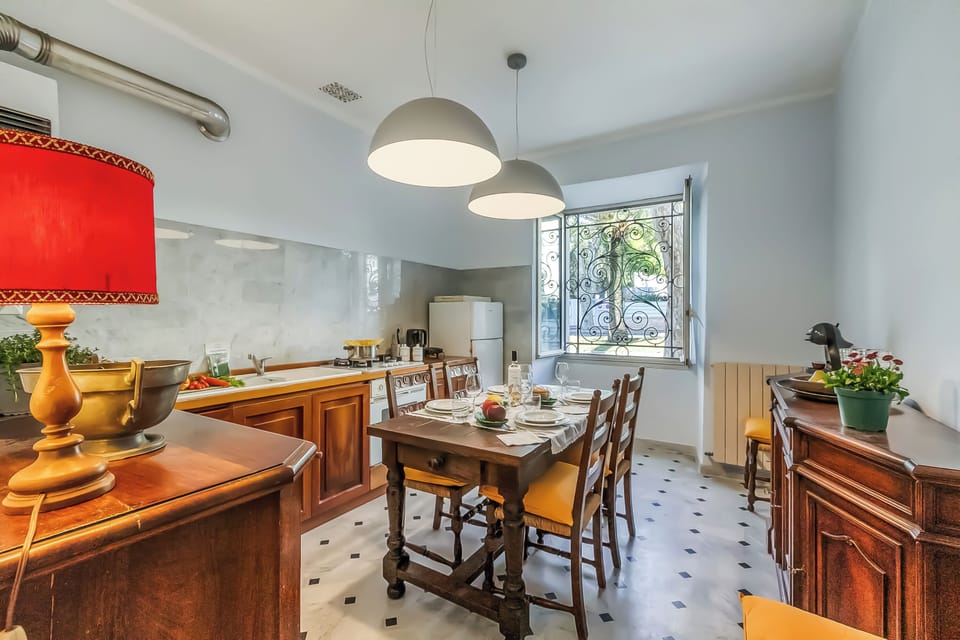 Kitchen and dining area