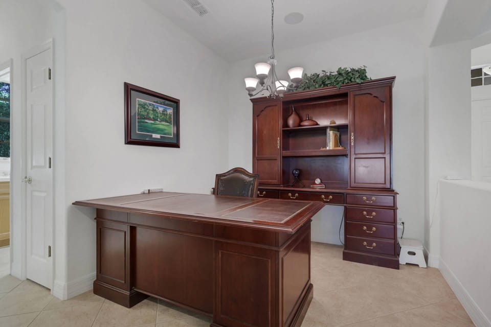 The den is ideal for keeping up with work back home; free unlimited wifi is available throughout the home.