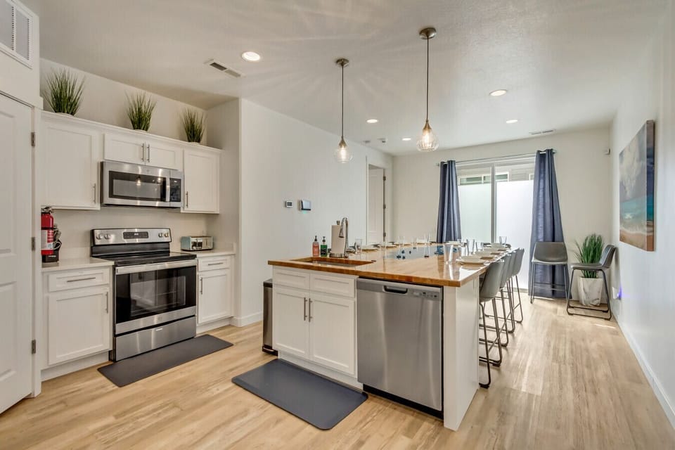 Kitchen with Custom Bear Lake Island