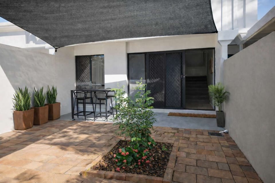 Private courtyard with outdoor seating