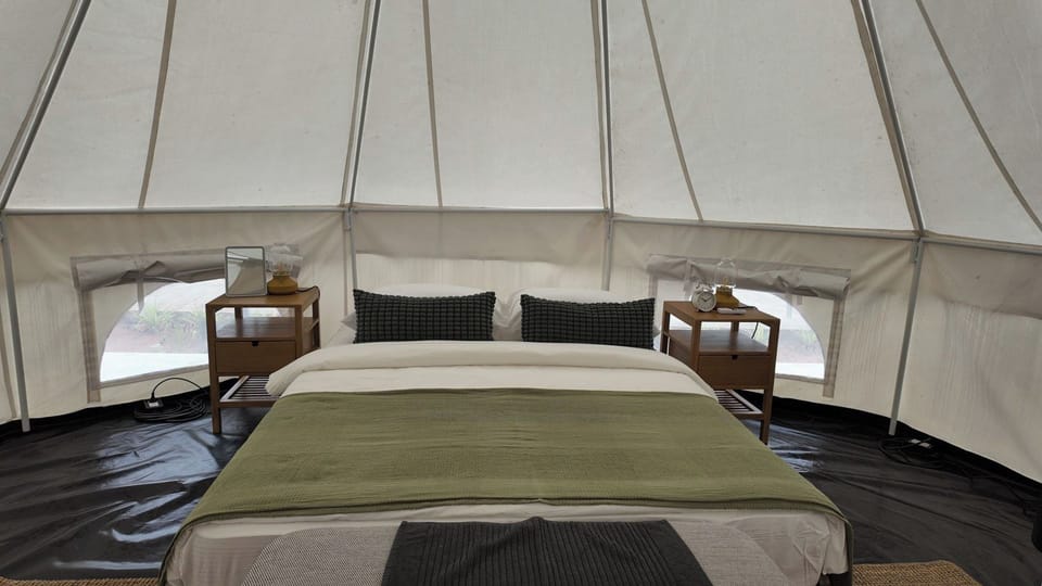 Tent, Patio, Canal View
