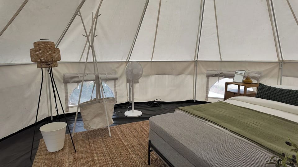 Tent, Patio, Canal View