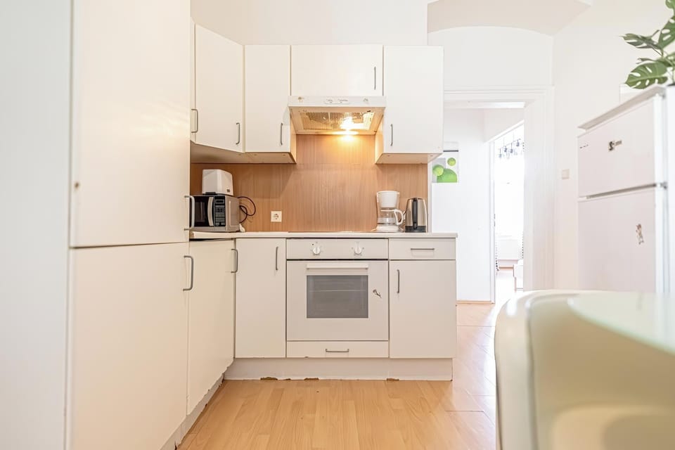 Basic Apartment | Private kitchen | Fridge, microwave, oven, stovetop