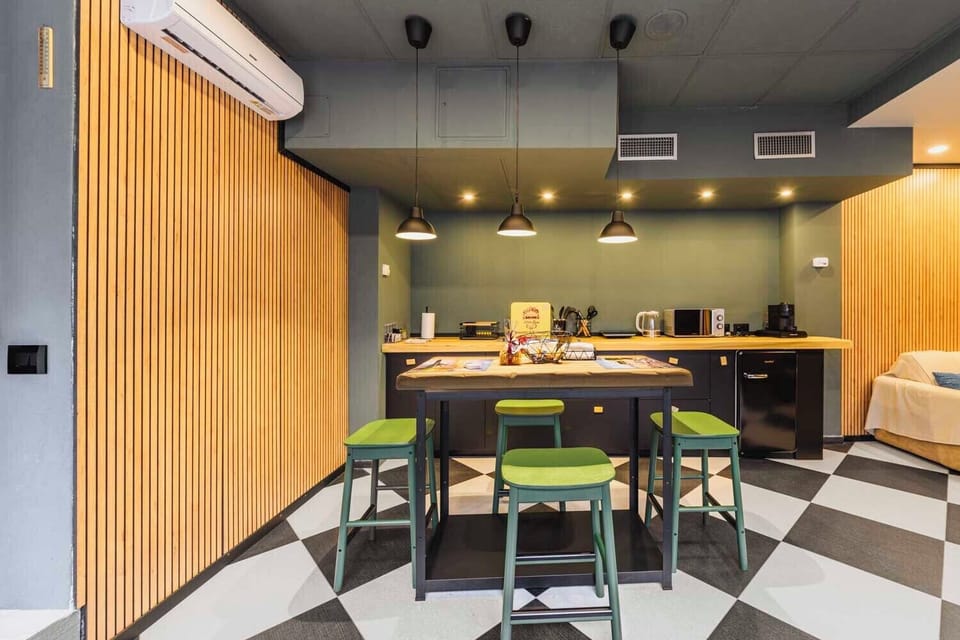 Family Duplex, 1 Bedroom | Private kitchen | Espresso maker, coffee/tea maker, electric kettle, freezer