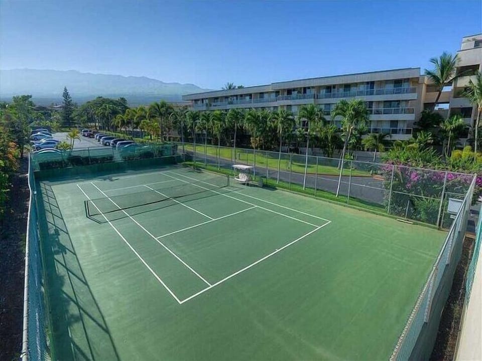 Complex tennis court.