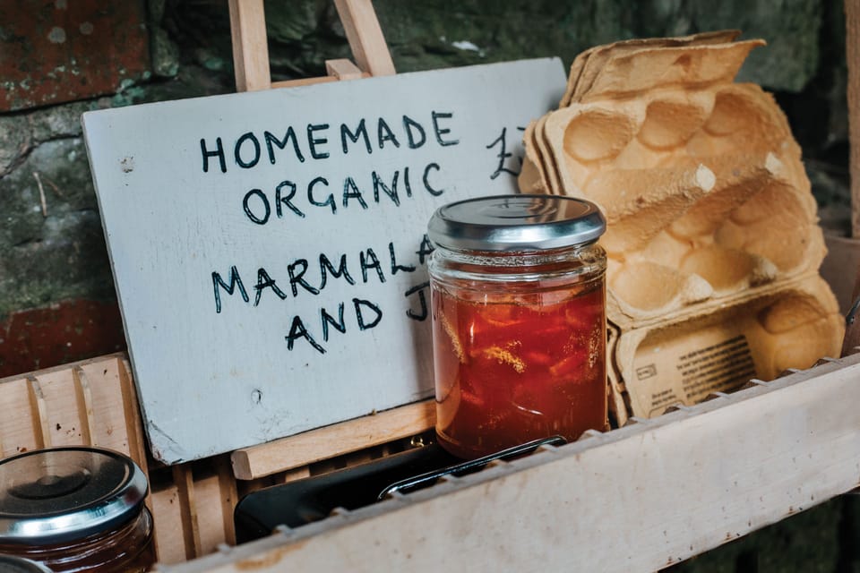 Step across the road for hyper-local produce, and head up the lane for some freshly-laid eggs from happy hens