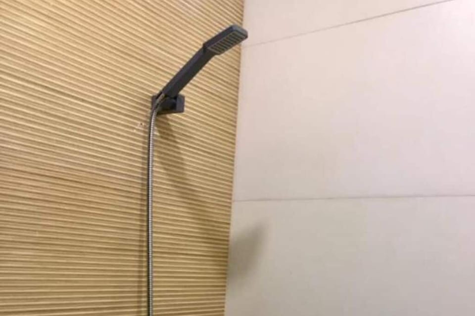 Hair dryer, towels, toilet paper