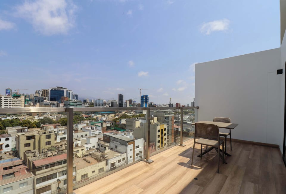Private terrace with city views