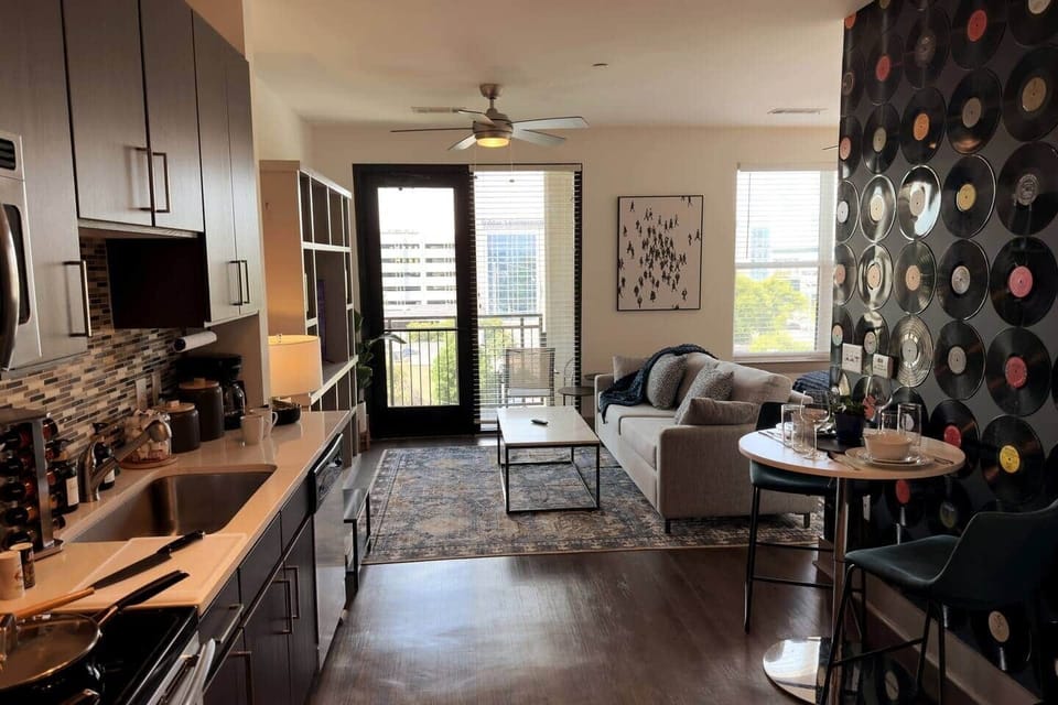 More than enough space for your time in Nashville, with a fully stocked kitchen all for you!
