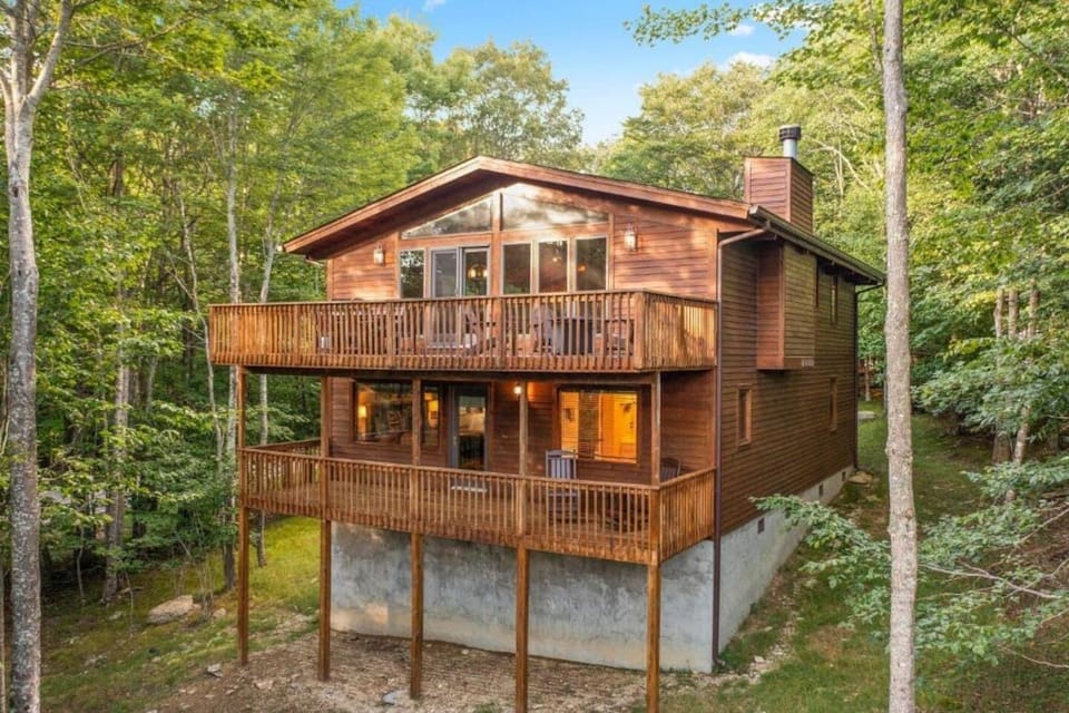Back of the home- a wonderful place to catch the mountain views