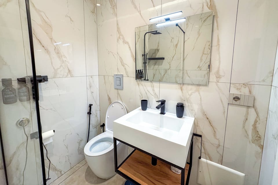 Double or Twin Room | Bathroom | Shower, free toiletries, hair dryer, slippers