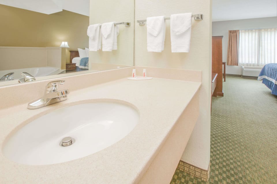 Free toiletries, hair dryer, towels