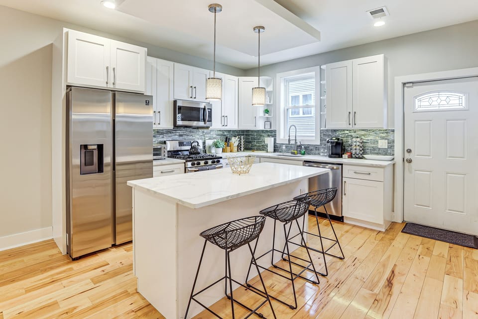 Kitchen with Rear Patio Access