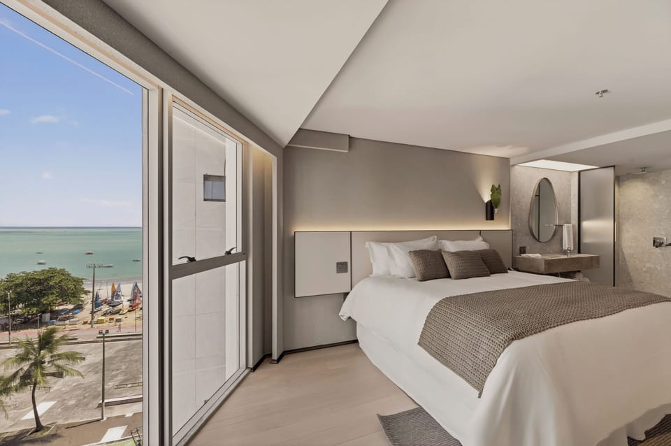 Premium Double Room, Partial Sea View | Egyptian cotton sheets, premium bedding, pillowtop beds, in-room safe