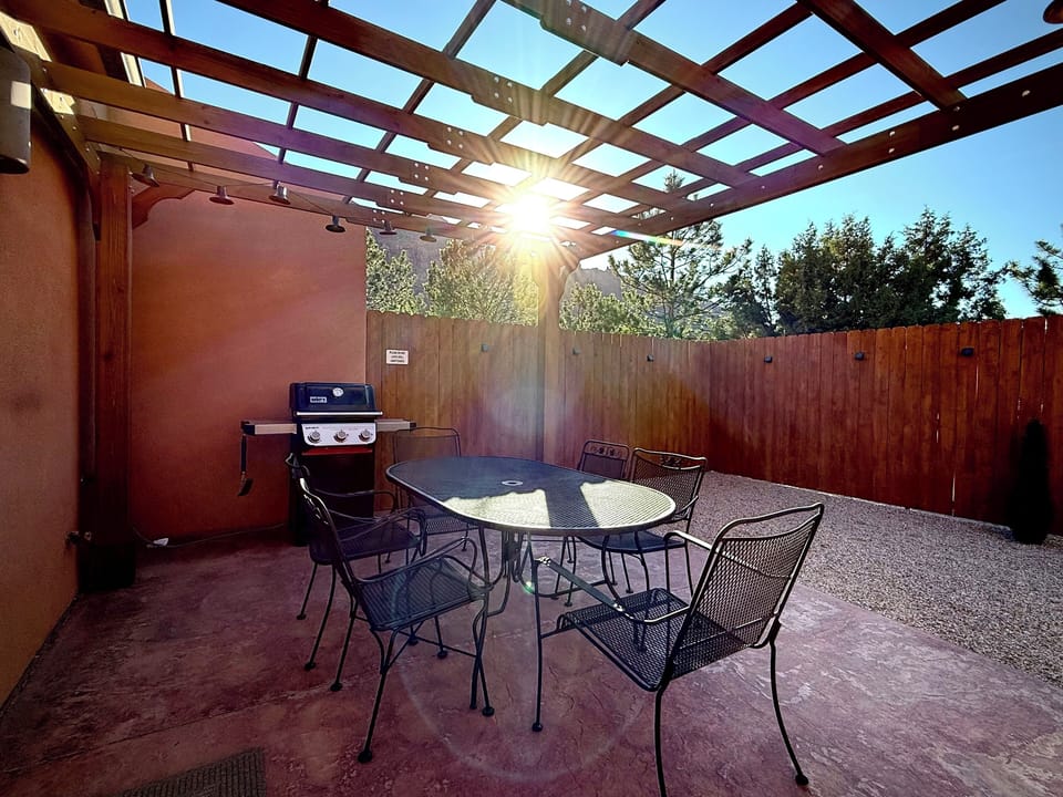 BBQ and outdoor dining in a beautiful setting