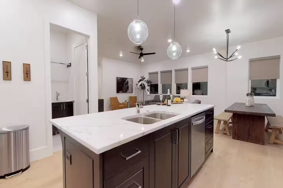 Open Kitchen Fully Stocked with Everything You Would Need to Cook While Visiting