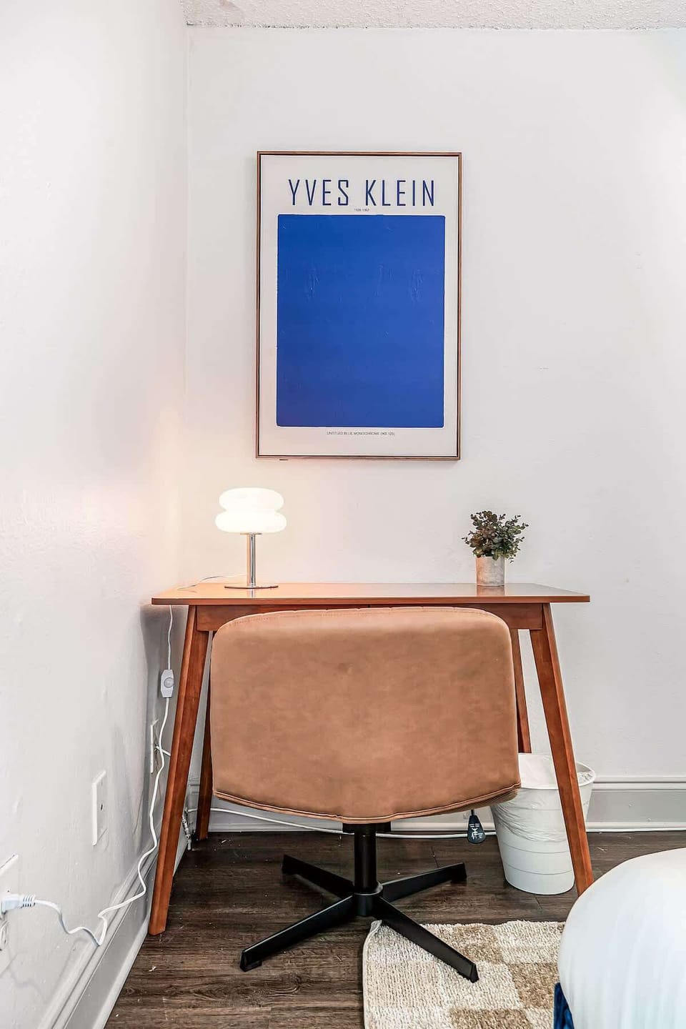 Dedicated workspace with a modern desk, soft lighting, and comfortable chair — perfect for remote work or quiet focus during your stay. 

In Bedroom 2 