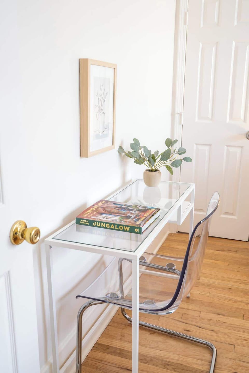 The desk space
