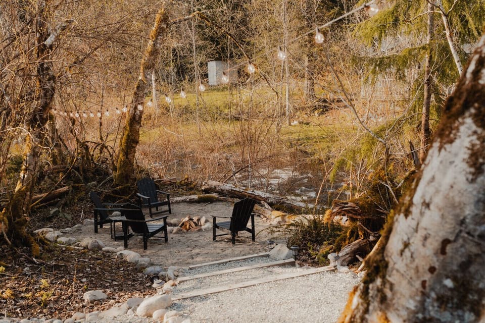 Creekside Firepit - The perfect place to end a day of adventure!
