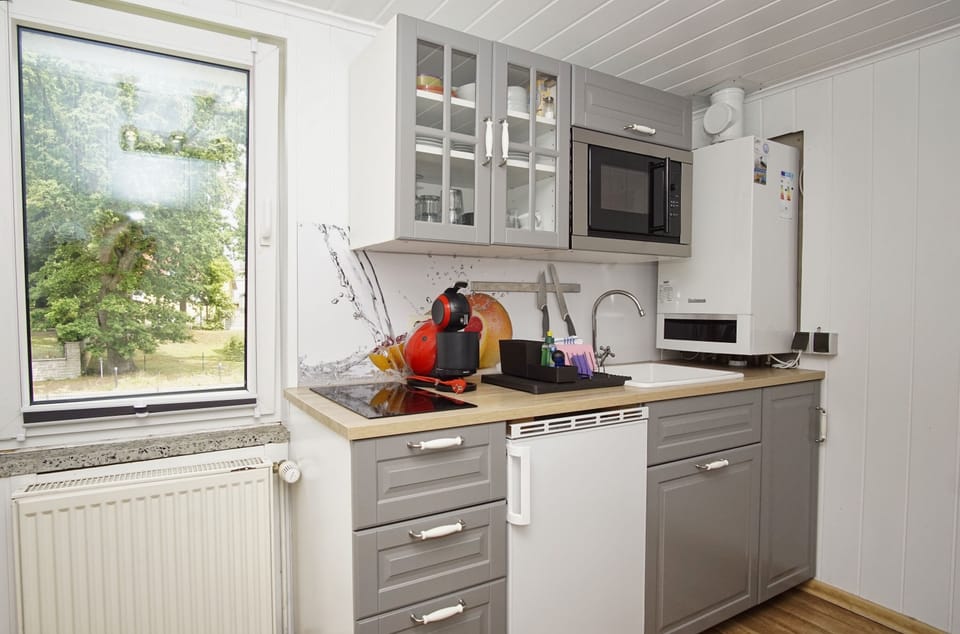 House, Bedroom, Kitchen incl. free access to pool and sauna nearby | Private kitchen | Fridge, electric kettle, toaster, highchair