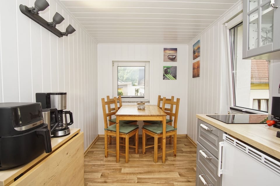 House, Bedroom, Kitchen incl. free access to pool and sauna nearby | Private kitchen | Fridge, electric kettle, toaster, highchair