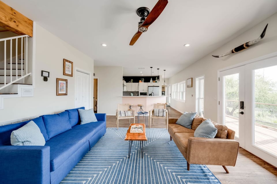 Living area off kitchen