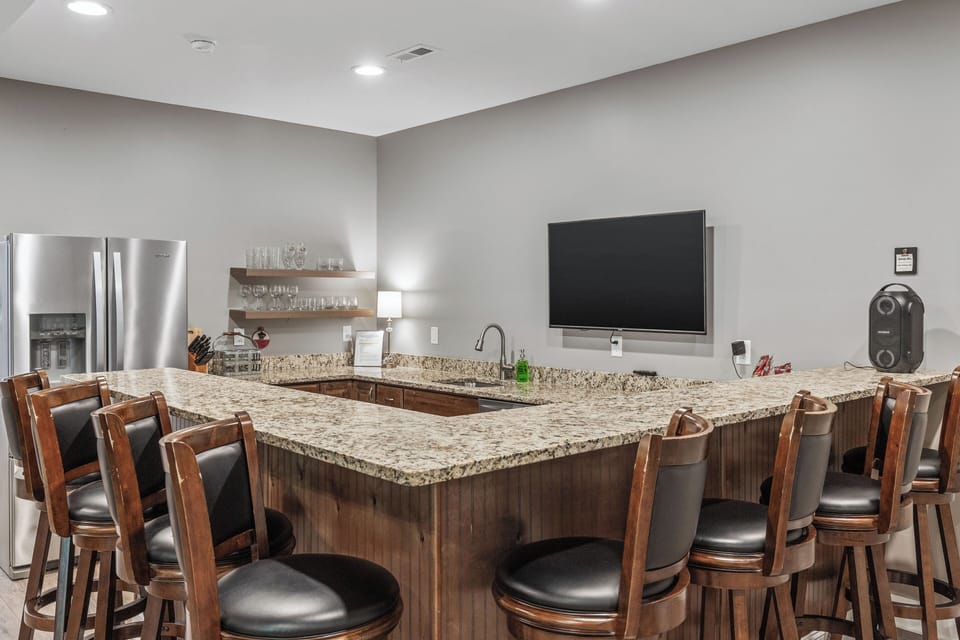 Bar Area with seating for 8.  