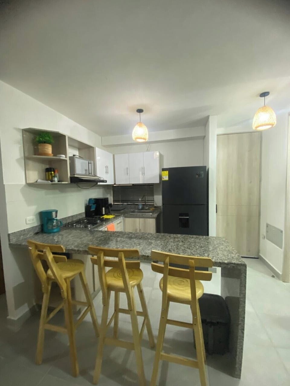 a complete kitchen, all appliances and tools needed to make u feel like home